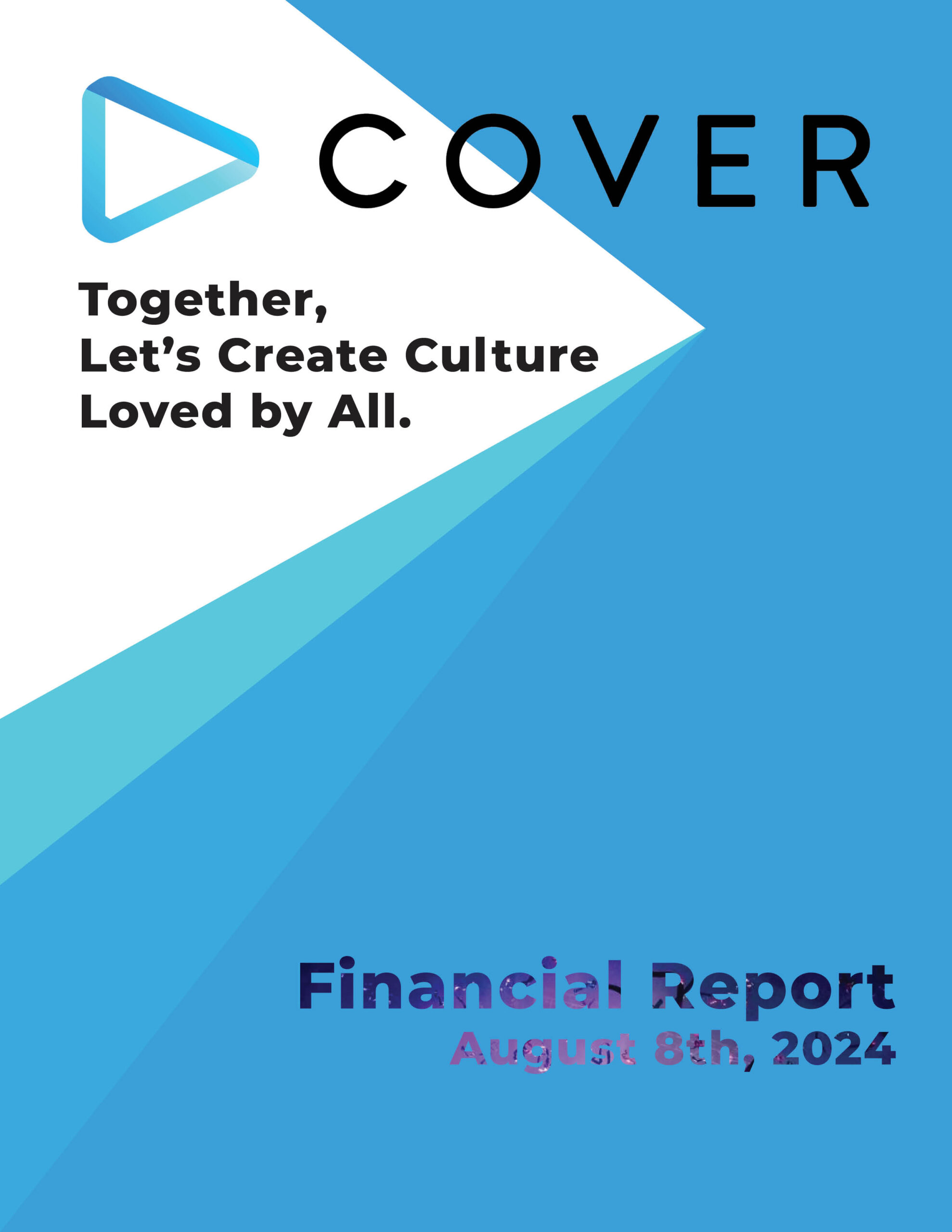 Financial Report Design – Cover